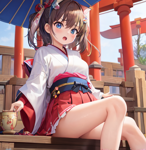 びっくりして目を見開いている女の子