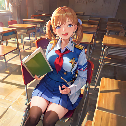 本を片手に笑いながらこっちにしゃべりかけてきている女子高生