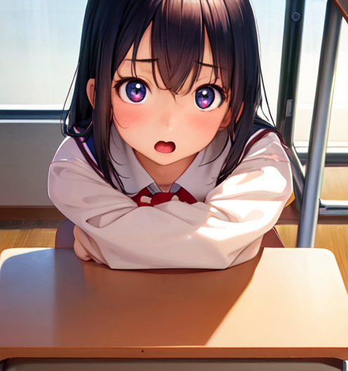 目がキラキラした美少女画像