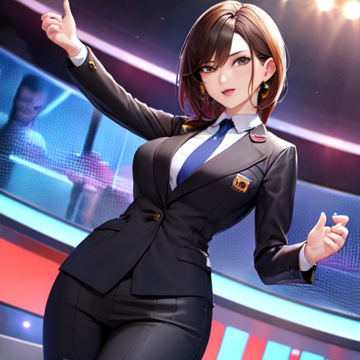 番組のアナウンスをしている大人の女性の2次元画像