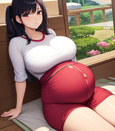 妊娠後期になって少し体がだるそうな女性