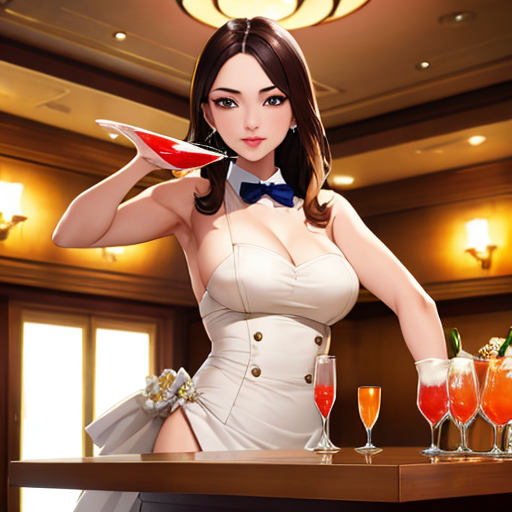 いろんなお酒を用意してくれた女性